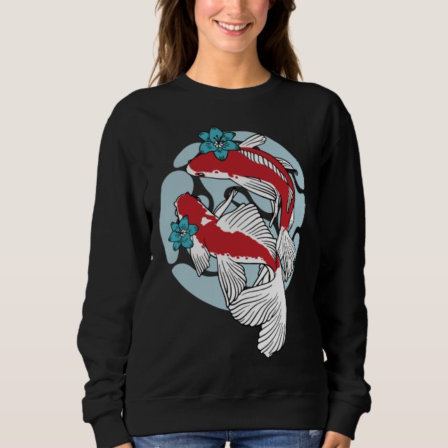 Sudadera Natación de peces Koi (Anverso)