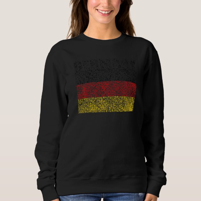 Sudadera National Flag of Germany souvenir  for men women (Anverso)