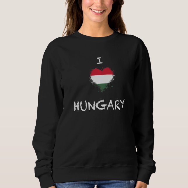 Sudadera National Flag of Hungary souvenir  for men women   (Anverso)