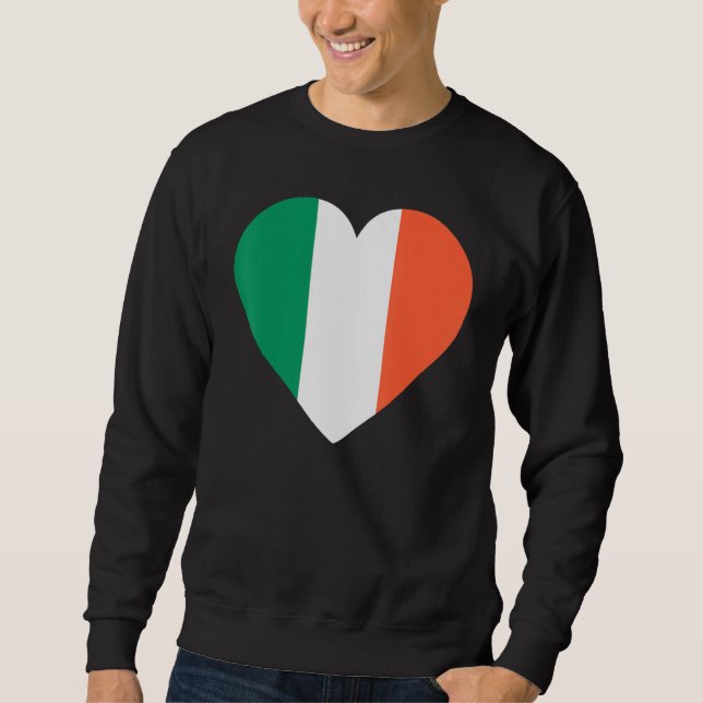Sudadera National Flag of Ireland souvenir  for men women 2 (Anverso)