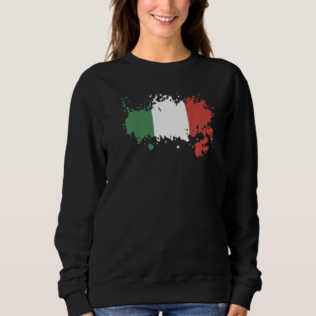 Sudadera National Flag of Italy souvenir  for men women  1 (Anverso)