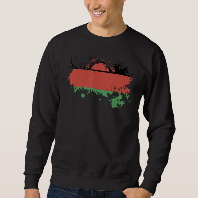 Sudadera National Flag of Malawi souvenir  for men women 1 (Anverso)