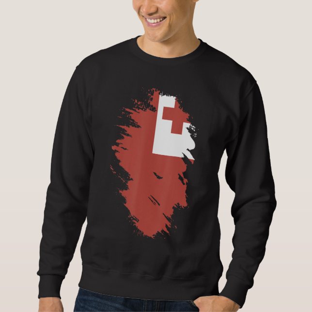 Sudadera National Flag of Tonga souvenir   for men women (Anverso)