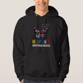 Sudadera National Hispanic Heritage Month Butterfly Latin F