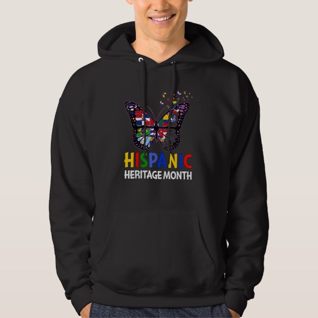 Sudadera National Hispanic Heritage Month Butterfly Latin F (Anverso)