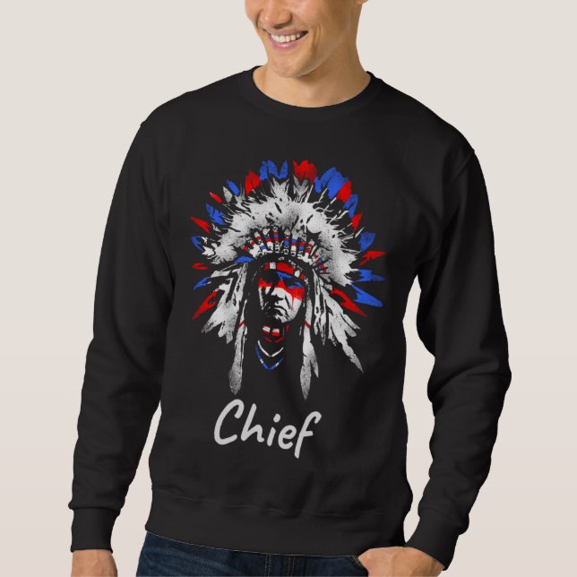 Sudadera Native American Chief  Native American Indian Prid (Anverso)