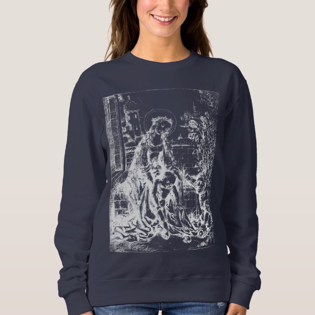 Sudadera Natividad Madonna y Virgen Infantil María (Anverso)