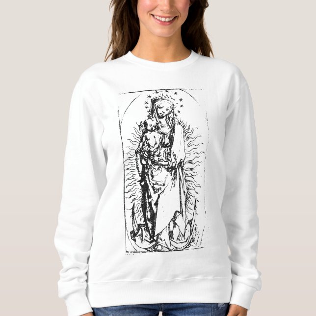 Sudadera Natividad Madonna y Virgen Infantil María (Anverso)