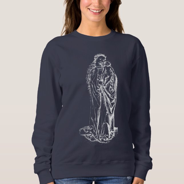 Sudadera Natividad Madonna y Virgen Infantil María (Anverso)