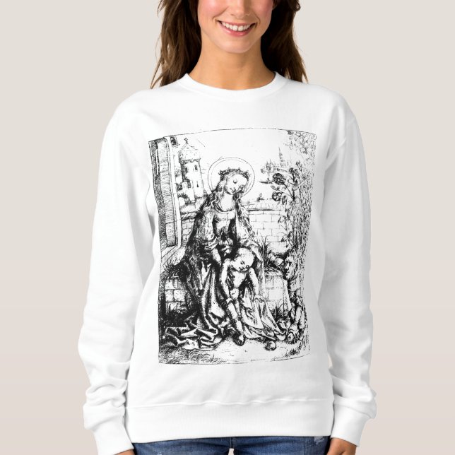 Sudadera Natividad Madonna y Virgen Infantil María (Anverso)