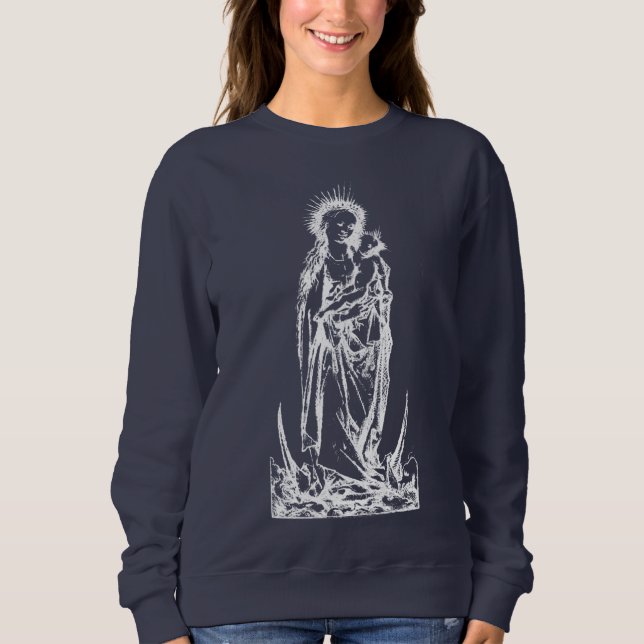 Sudadera Natividad Madonna y Virgen Infantil María (Anverso)