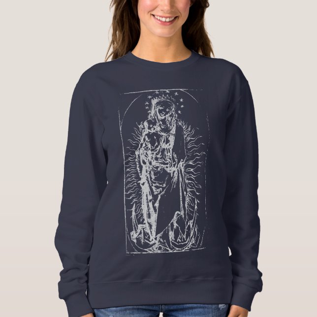 Sudadera Natividad Madonna y Virgen Infantil María (Anverso)