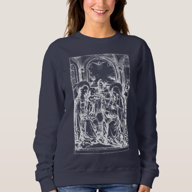 Sudadera Natividad Madonna y Virgen Infantil María (Anverso)