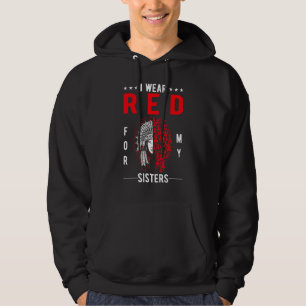 Sudadera Nativo América Mmiw Conciencia Que Llevo Rojo Para