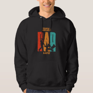 Sudadera Nativo de Topeka Bandera Estatal Funny Padre Padre