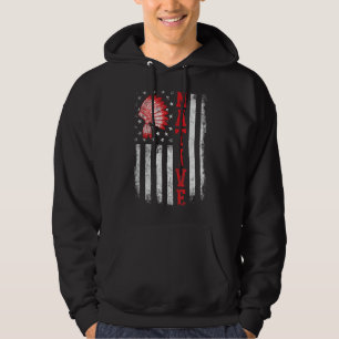Sudadera Nativo - Día Estadounidense Bandera Cherokee Indíg