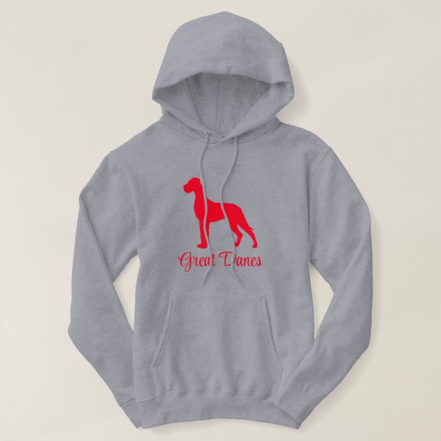 Sudadera Natural Great Dane Hoodie (Diseño del anverso)