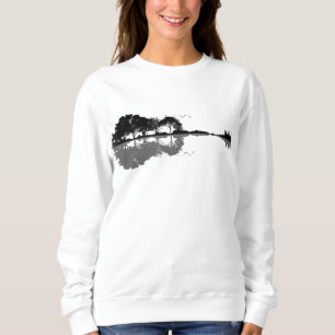 Sudadera Naturaleza acústica de guitarra oriental de música