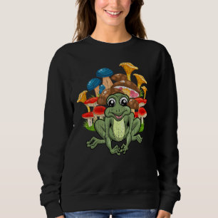 Sudadera Naturaleza de hongos Amfibio Animal Cute Frog Mush