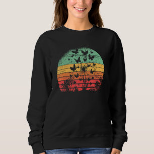 Sudadera Naturaleza de los insectos coloridos Mariposas Ret