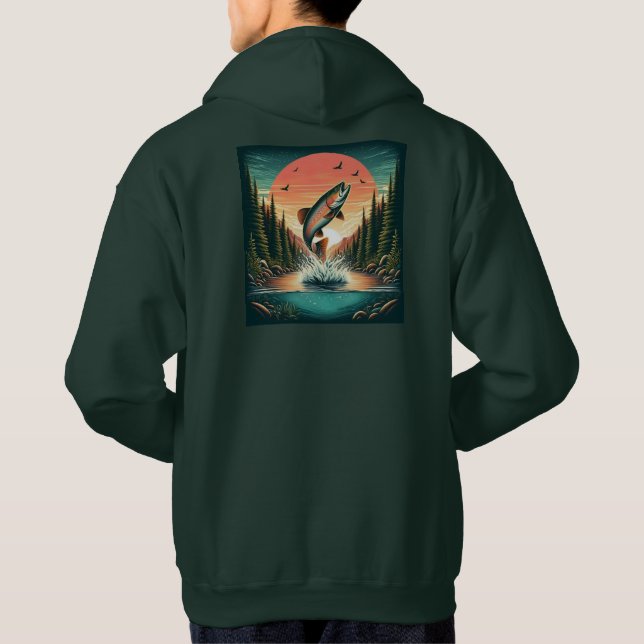 Sudadera Naturaleza de trucha del exterior (Reverso)
