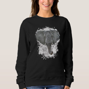 Sudadera Naturaleza del Elefante Naturaleza acuarela Espíri