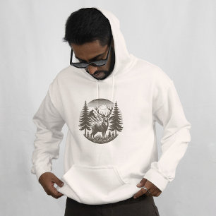 Sudadera Naturaleza Grays Deer Scene Ai Art
