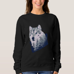 Sudadera Naturaleza silvestre del lobo forestal Animal salv
