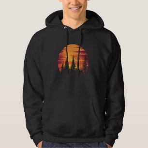 Sudadera Naturaleza Vida silvestre Sunset Forest Trees al a