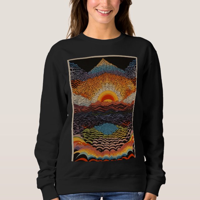 Sudadera naturaleza vista en forma de arte (Anverso)