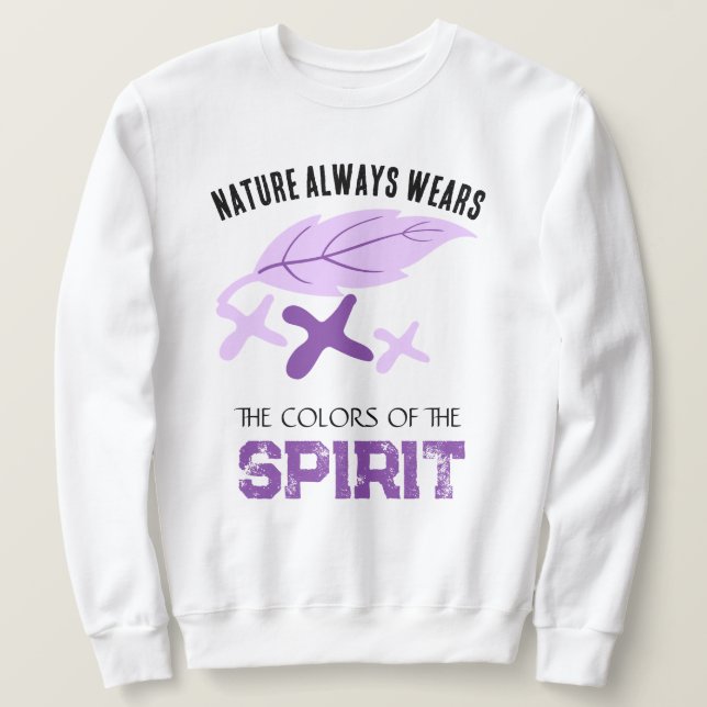 Sudadera  "Nature Always Wears" Leaf  (Anverso del diseño)