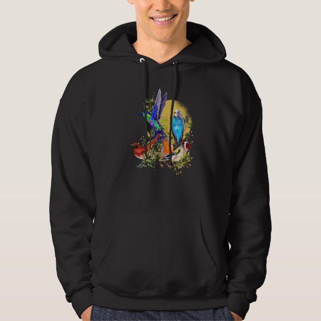 Sudadera Nature Bird Animal  Birdwatching Fullmoon Bird (Anverso)
