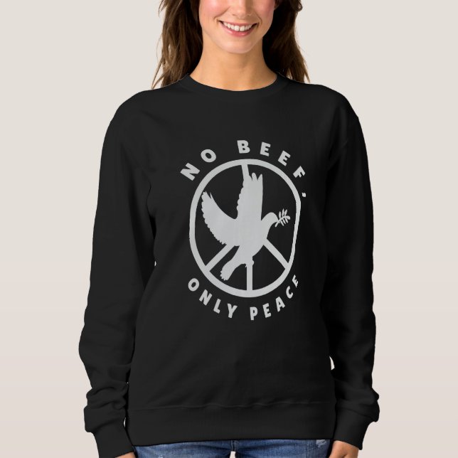 Sudadera Nature Fan Peace Sign Dove Nature Positivity Bird  (Anverso)