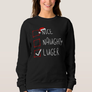 Sudadera Naughty Luger List Navidades Santa Claus