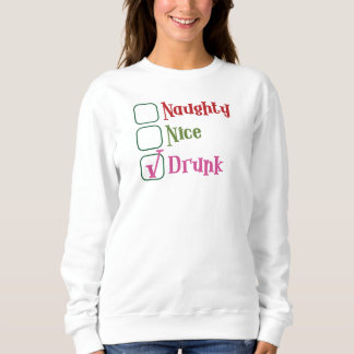 Sudadera Naughty, Nice, Drunk Holiday