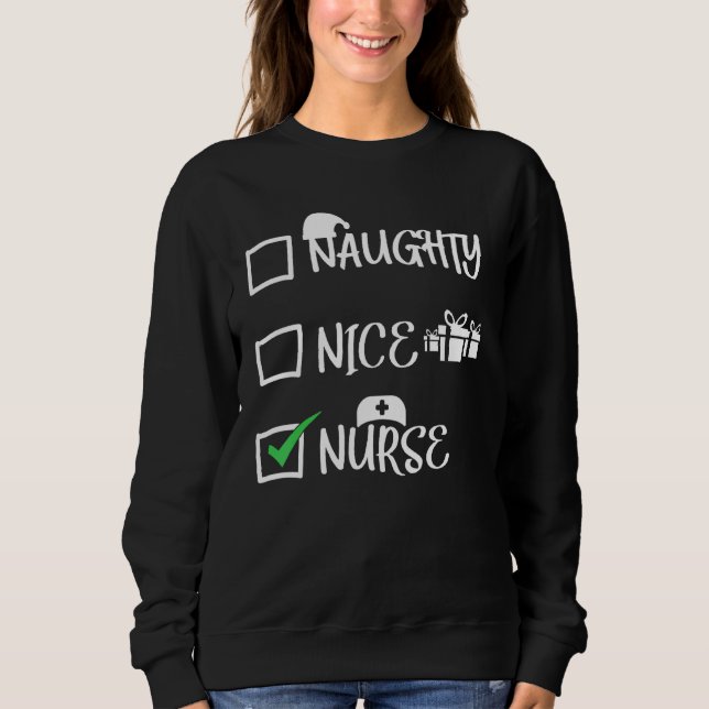 Sudadera Naughty Nice Nurse (Anverso)