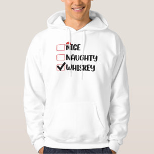 Sudadera Naughty Nice Whiskey Santa Navidades List