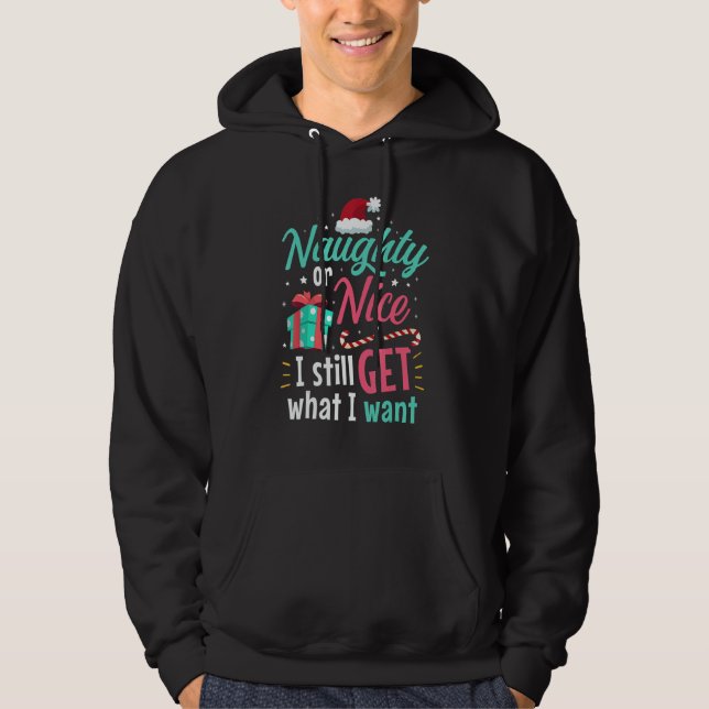 Sudadera Naughty Or Nice List Christmas Stocking Stuffer (Anverso)