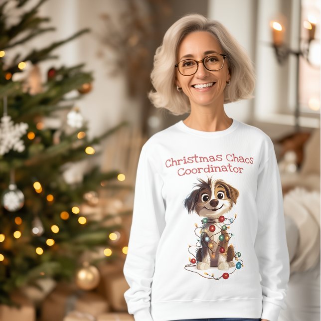 Sudadera Naughty Puppy Navidades Coordinador de Caos (Subido por el creador)