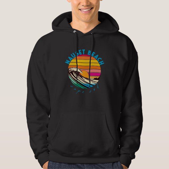 Sudadera Nauset Beach Retro 1980s Style Cape Cod Beach (Anverso)