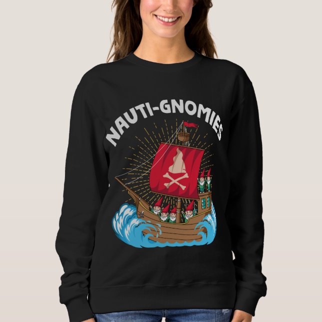 Sudadera Nauti Gnomies Vela Nórdicos Piratas Gnomes (Anverso)
