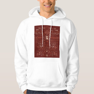 Sudadera Navajo Aztec: Patrón de Doodle Étnico.
