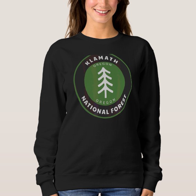 Sudadera Nave De Oregón Forestal Nacional De Klamath O Insi (Anverso)