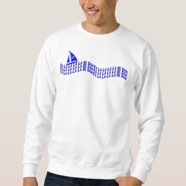 Sudadera Navegación del navidad del La del La del Fa (Anverso)