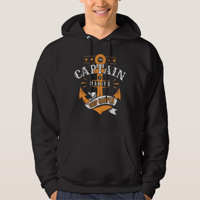 Sudadera Navegador Capitán Navío Barco Barco (Anverso)