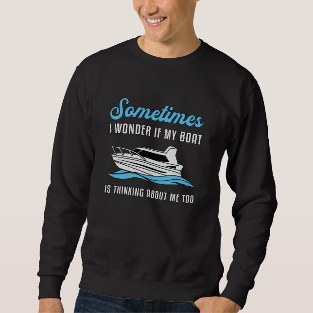Sudadera Navegador Mi barco velero (Anverso)
