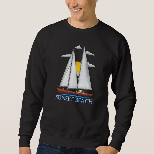 Sudadera Navegador Náutico Costero de la Playa Sunset (Anverso)