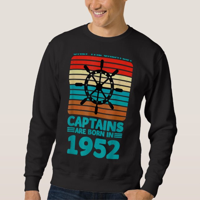Sudadera Navegador Vintage Retro Bote (Anverso)