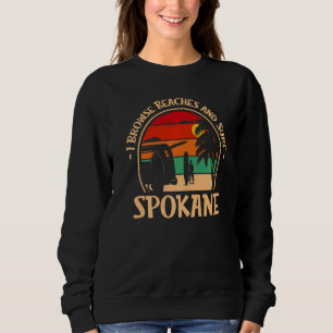 Sudadera Navego Por Las Playas Y El Surf Spokane Surfing Wa
