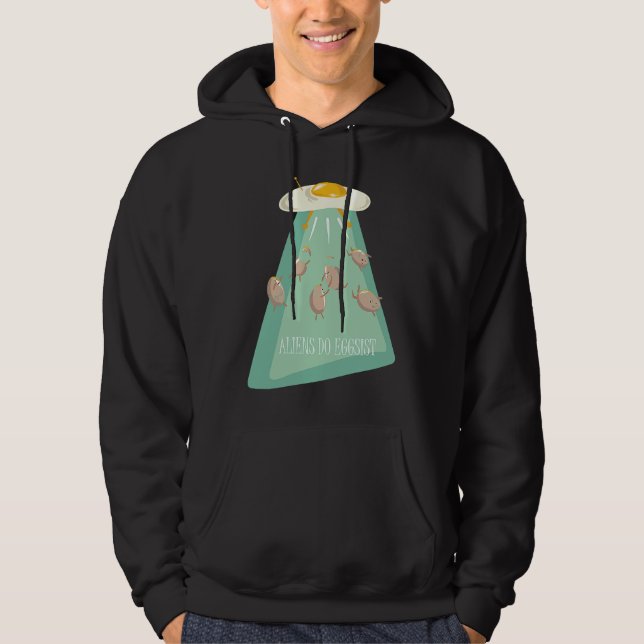Sudadera Naves de Huevos Alienígenas  Decir Alien  para Niñ (Anverso)